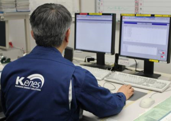 本庄東熱供給プラントを遠隔で監視する中之島熱供給プラント